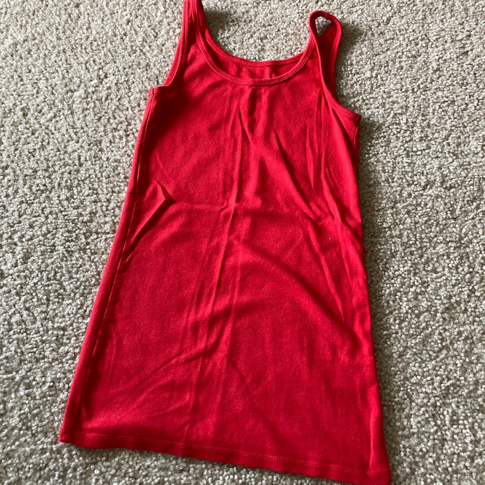 Red tank top
